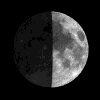 Erstes Viertel Mond