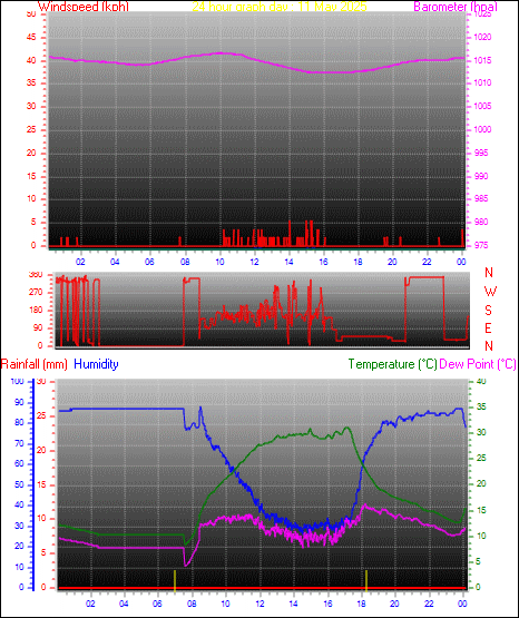 24 Hour Graph for Day 11