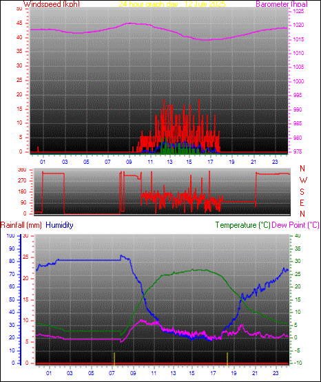 24 Hour Graph for Day 12