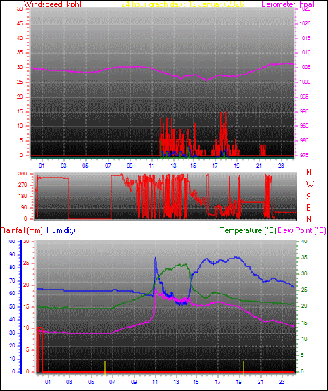 24 Hour Graph for Day 12
